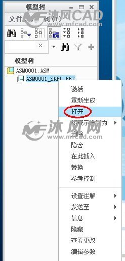 骨架模型已创建，单独打开它。