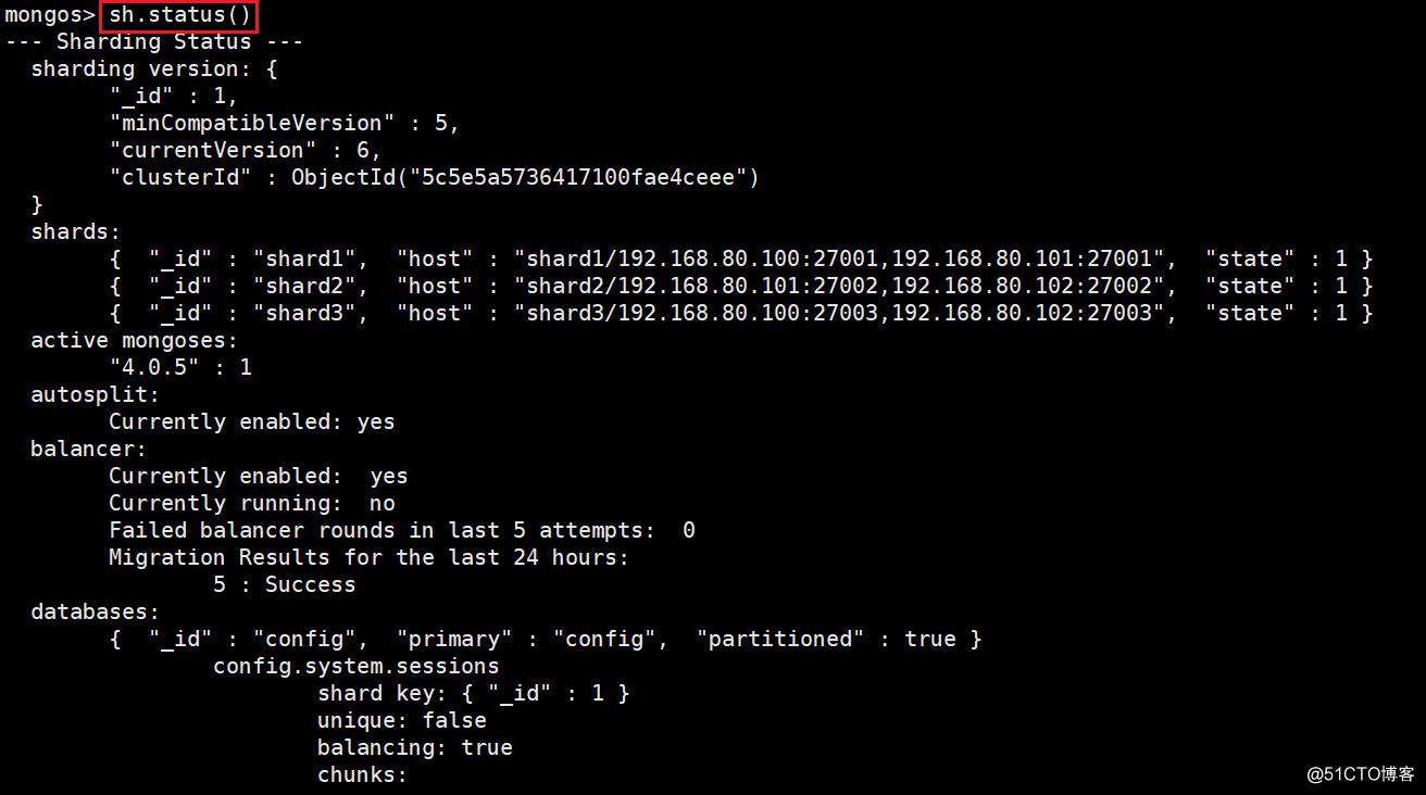 mongodb分片