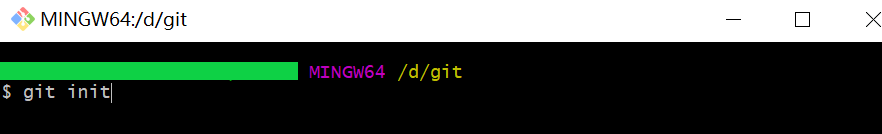 输入git init