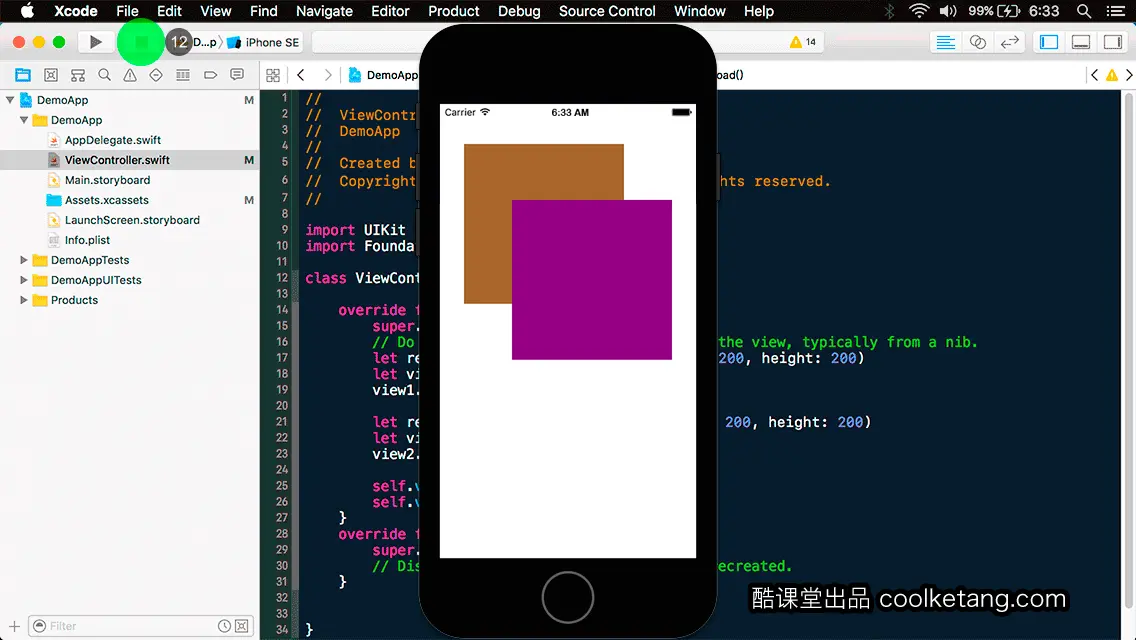 互动教程 for Xcode9 & Swift4-酷课堂