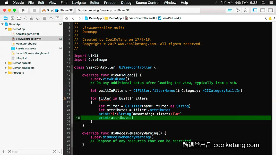 互动教程 for Xcode9 & Swift4-酷课堂