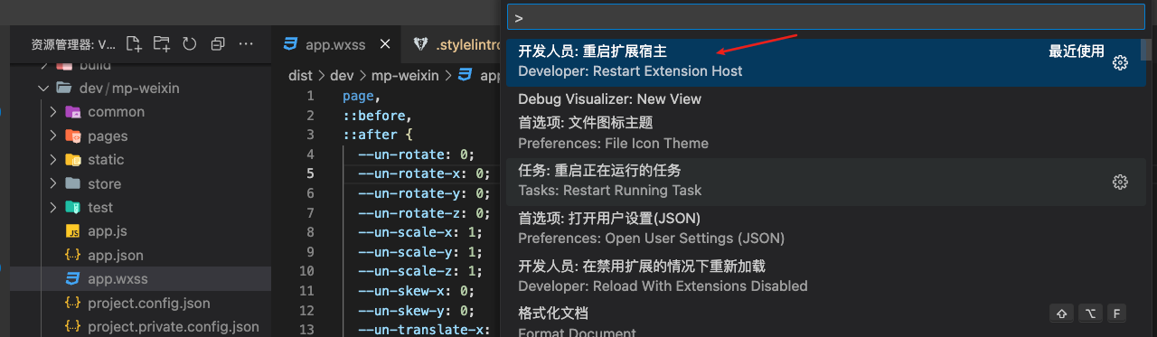 app.wxss不报错了