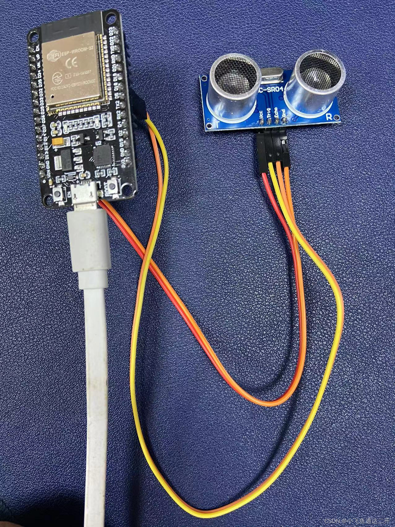 arduino小飞鱼通达二开实验esp32使用超声测距模块图文