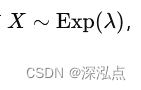 ( X \sim \text{Exp}(\lambda) )