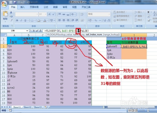 vlookup函数的使用方法
