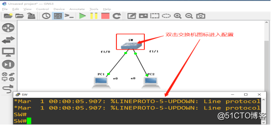 GNS3中交换机的使用