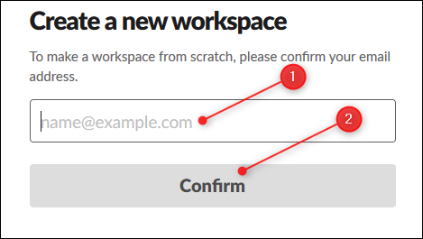 The textbox to enter your email, and the Confirm button.