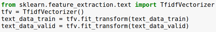 TF-IDF Vectorizer
