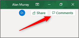 Click "Comments."