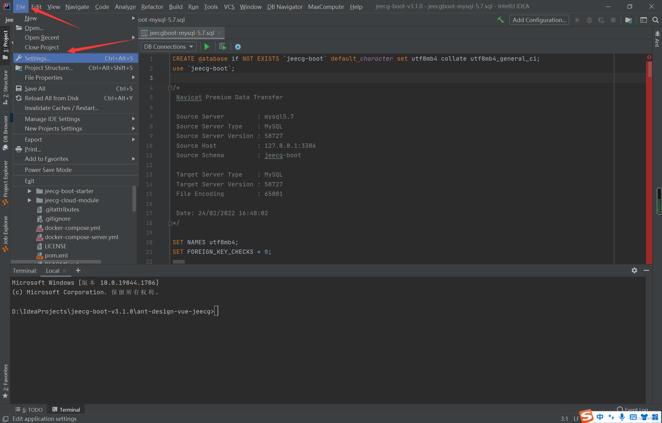 如何执行IntelliJ IDEA 中的.sql文件_JavaEE-CSDN专栏