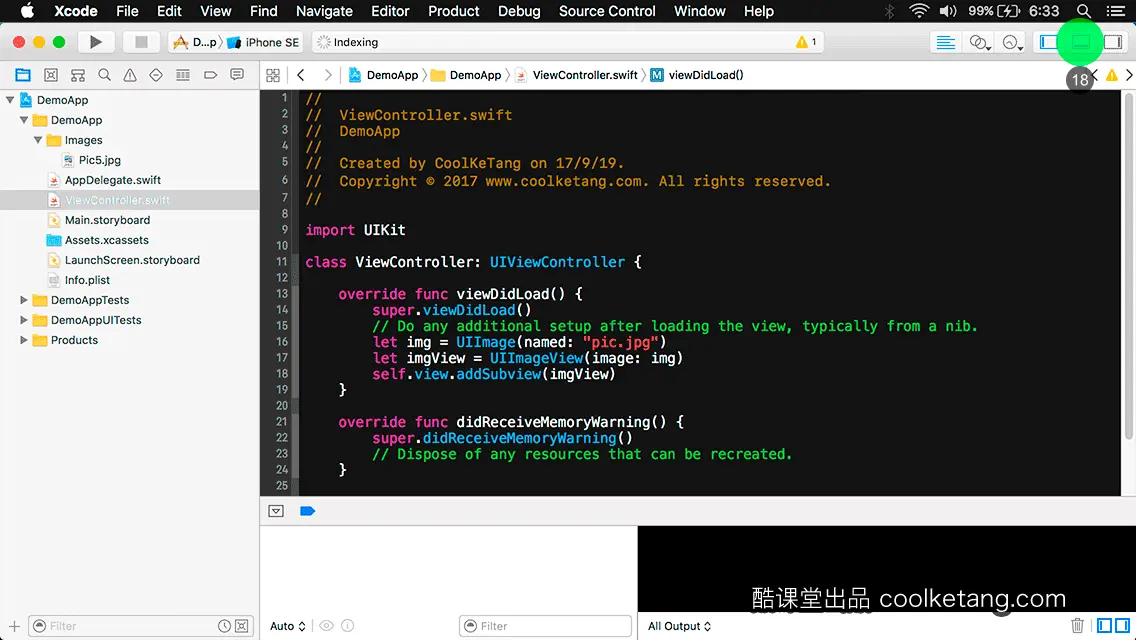 互动教程 for Xcode9 & Swift4-酷课堂