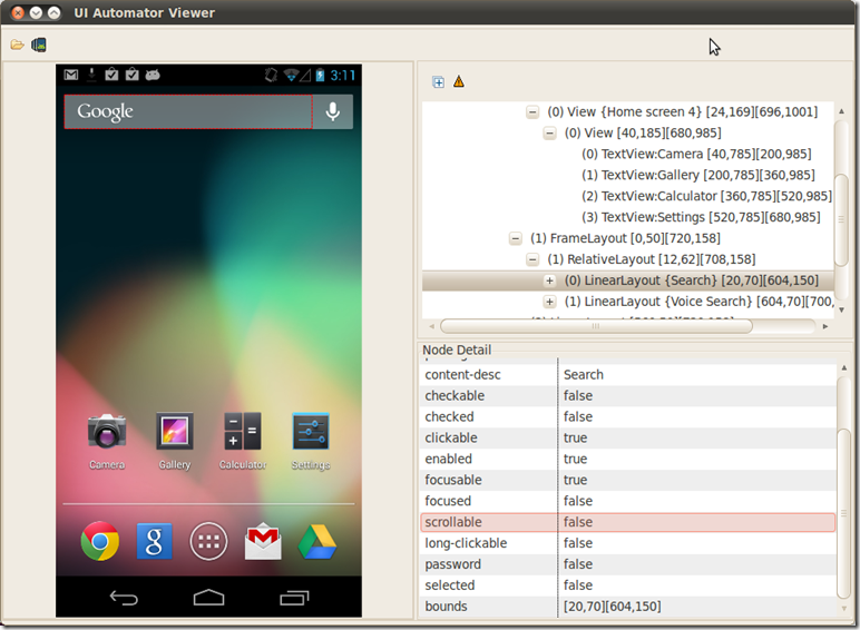 UIAutomatorViewer