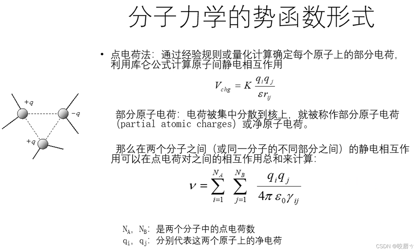法学原理 分子动力学（三）-非键相互作用-CSDN博客