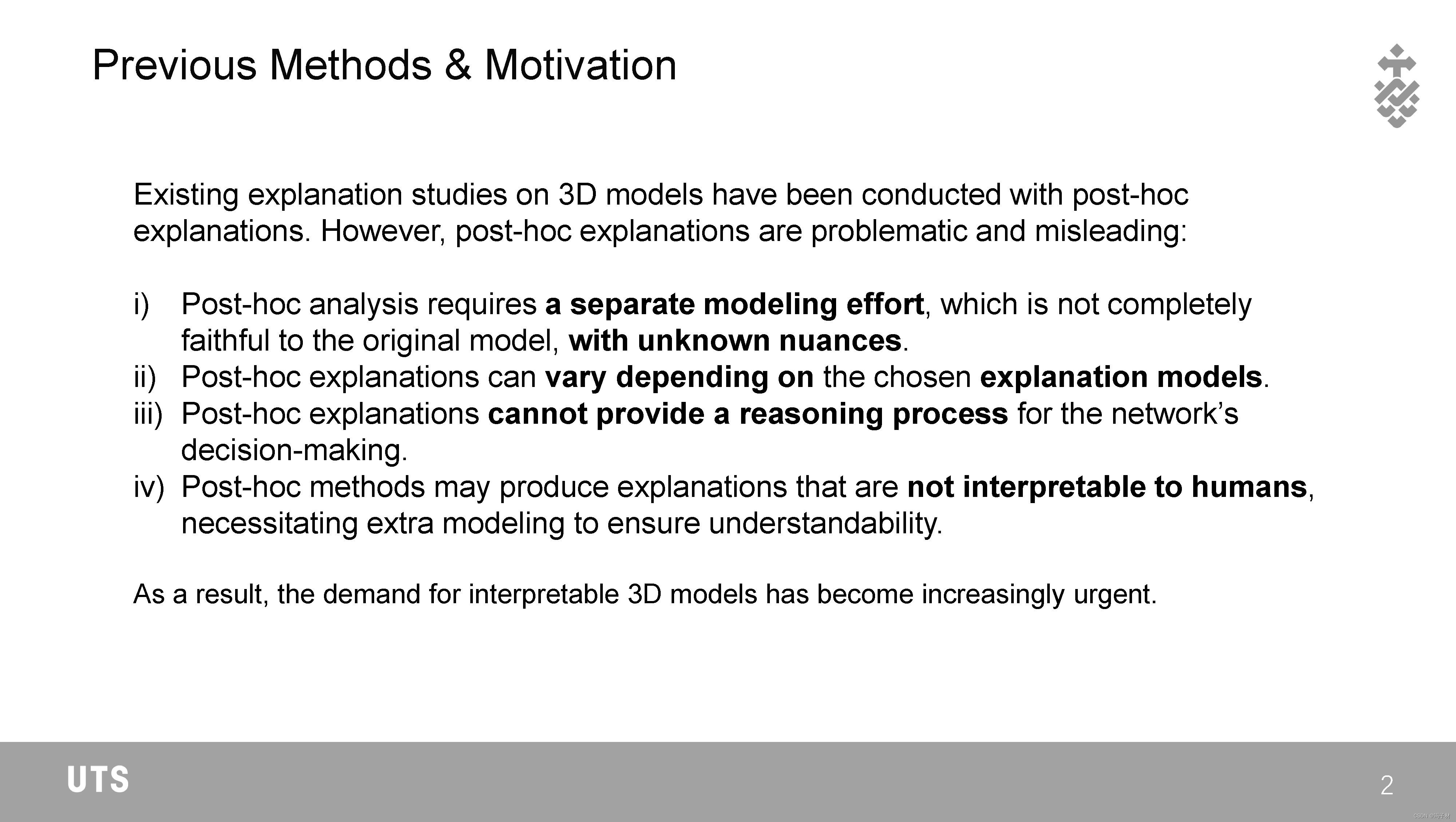 Interpretable3D：一种用于3D点云的即时可解释分类器_interpretable3d: an ad-hoc interpretable  classifie-CSDN博客