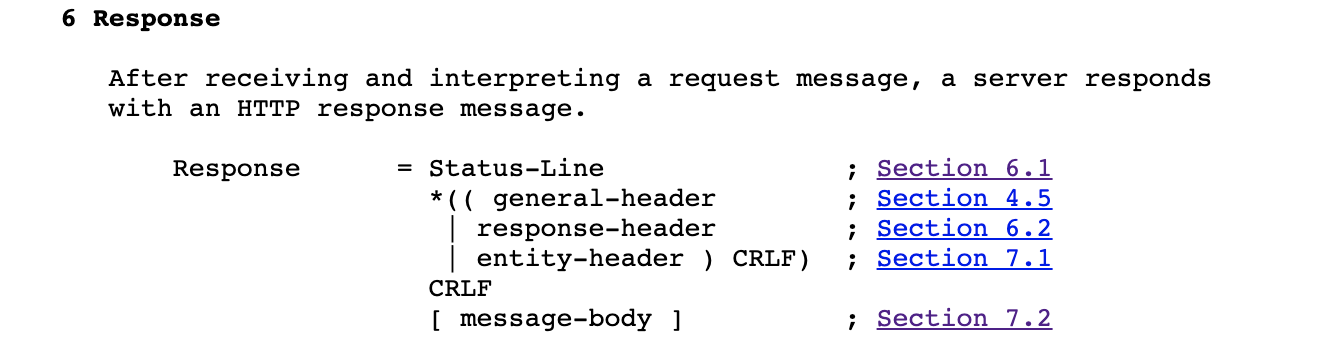 https://tools.ietf.org/html/rfc2616#section-6