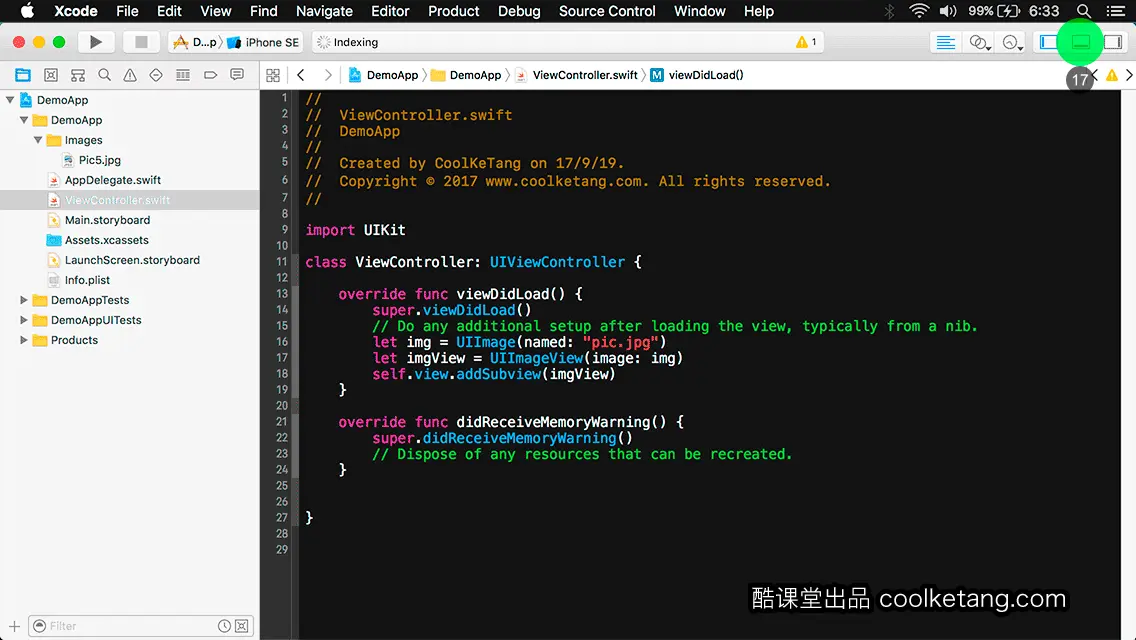 互动教程 for Xcode9 & Swift4-酷课堂