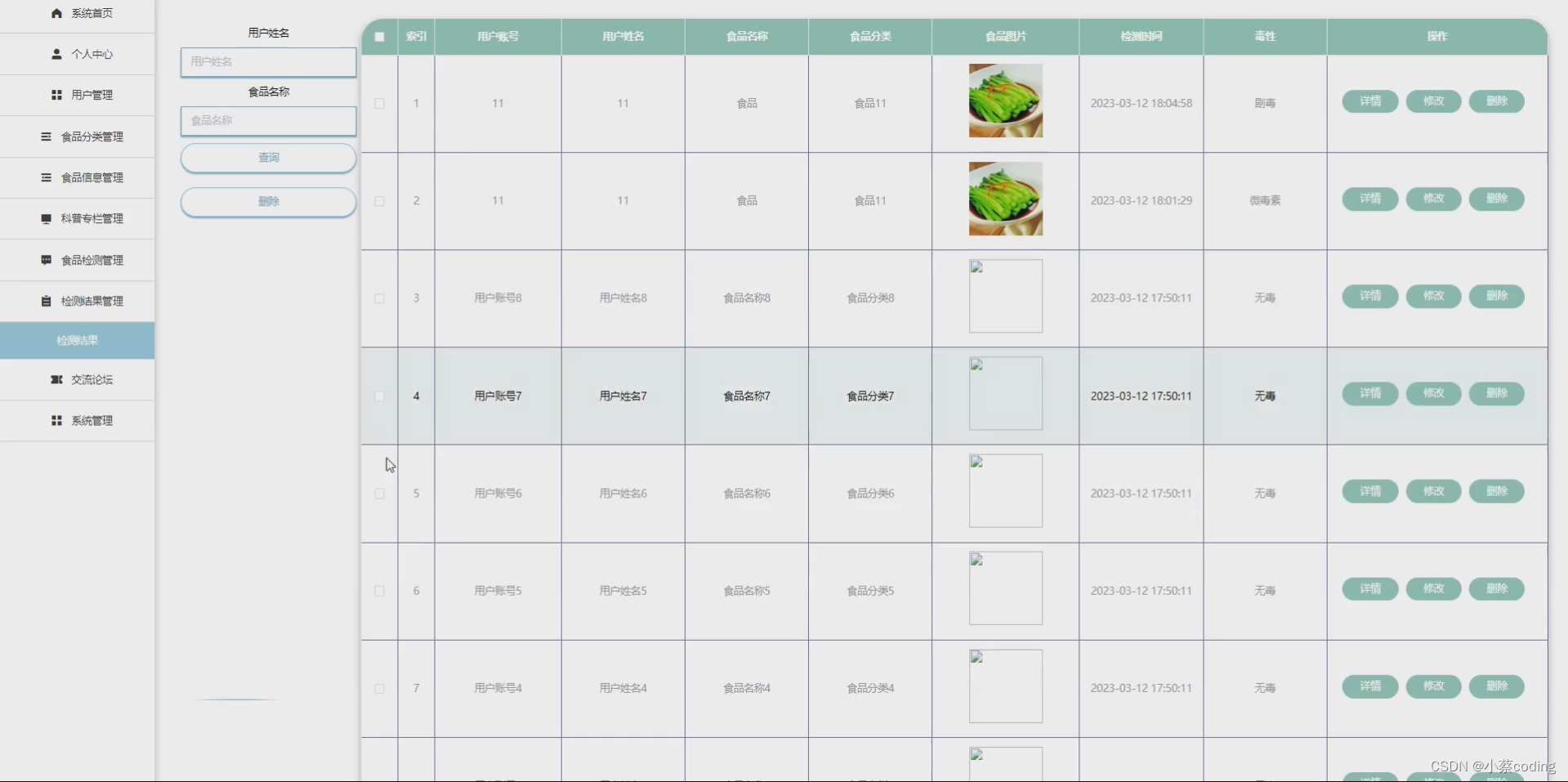 基于SpringBoot+Vue的食品安全信息管理系统的详细设计和实现(源码+lw+部署文档+讲解等)_spring boot_08