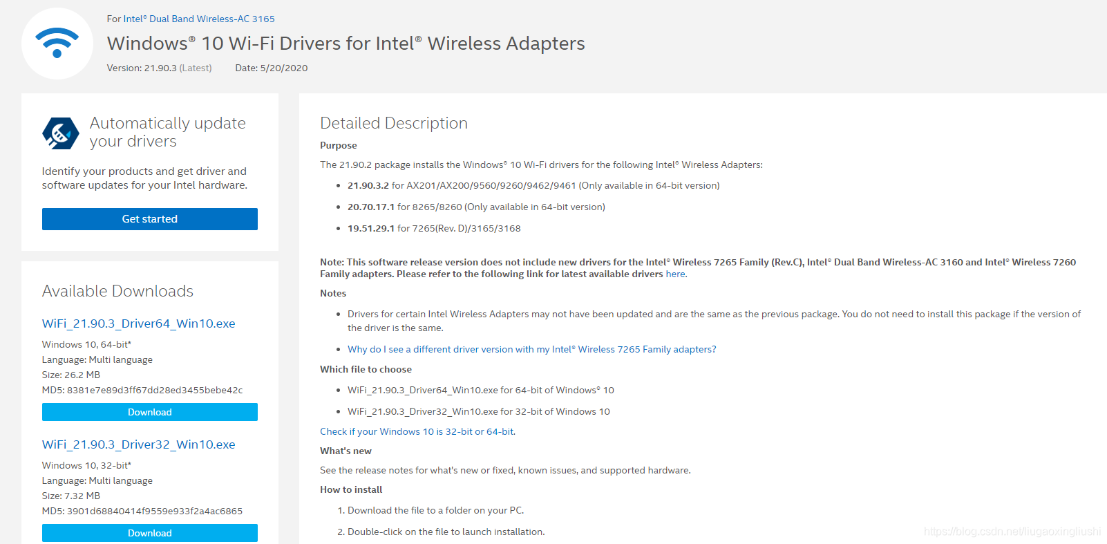 Intel Wireless Ac 3165 Driver Windows 10