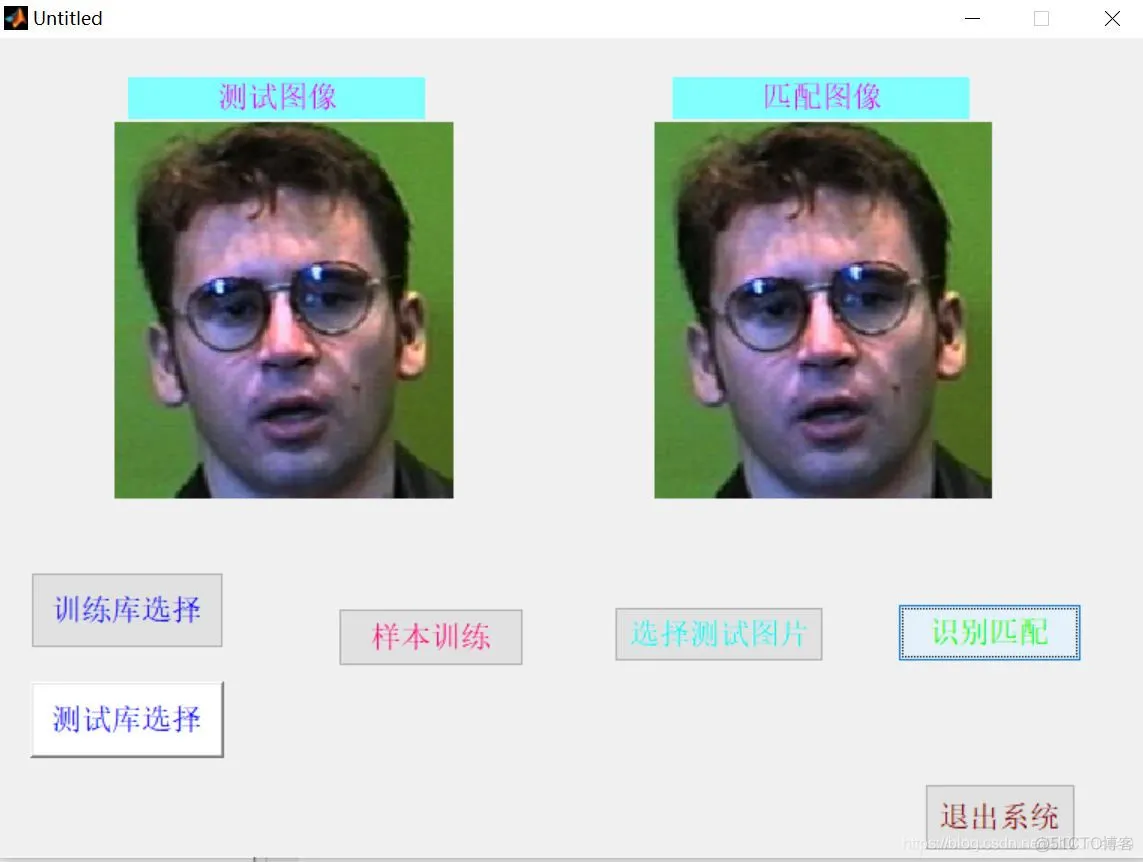 【图像识别】基于模板匹配算法识别人脸matlab源码含GUI_matlab_15