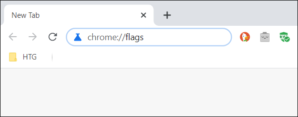 Type in the Flags URL into the Omnibox and hit the Enter key.