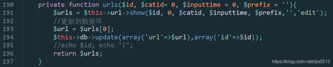 create_html类urls()方法