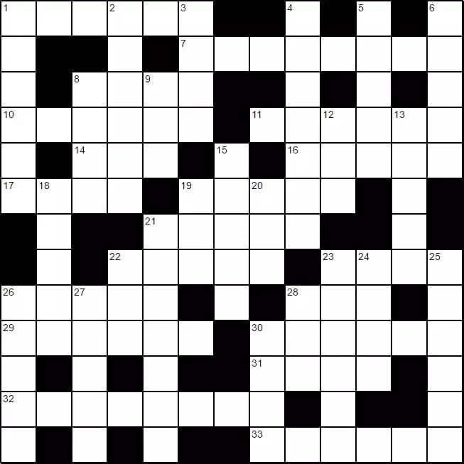 Empty crossword
