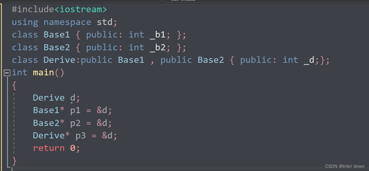 代码示例：Base与Derived类的关系及图解,-CSDN博客