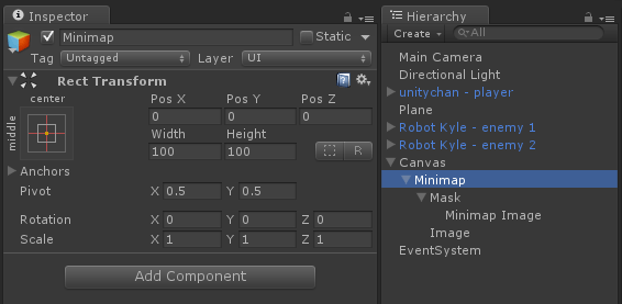minimap game object