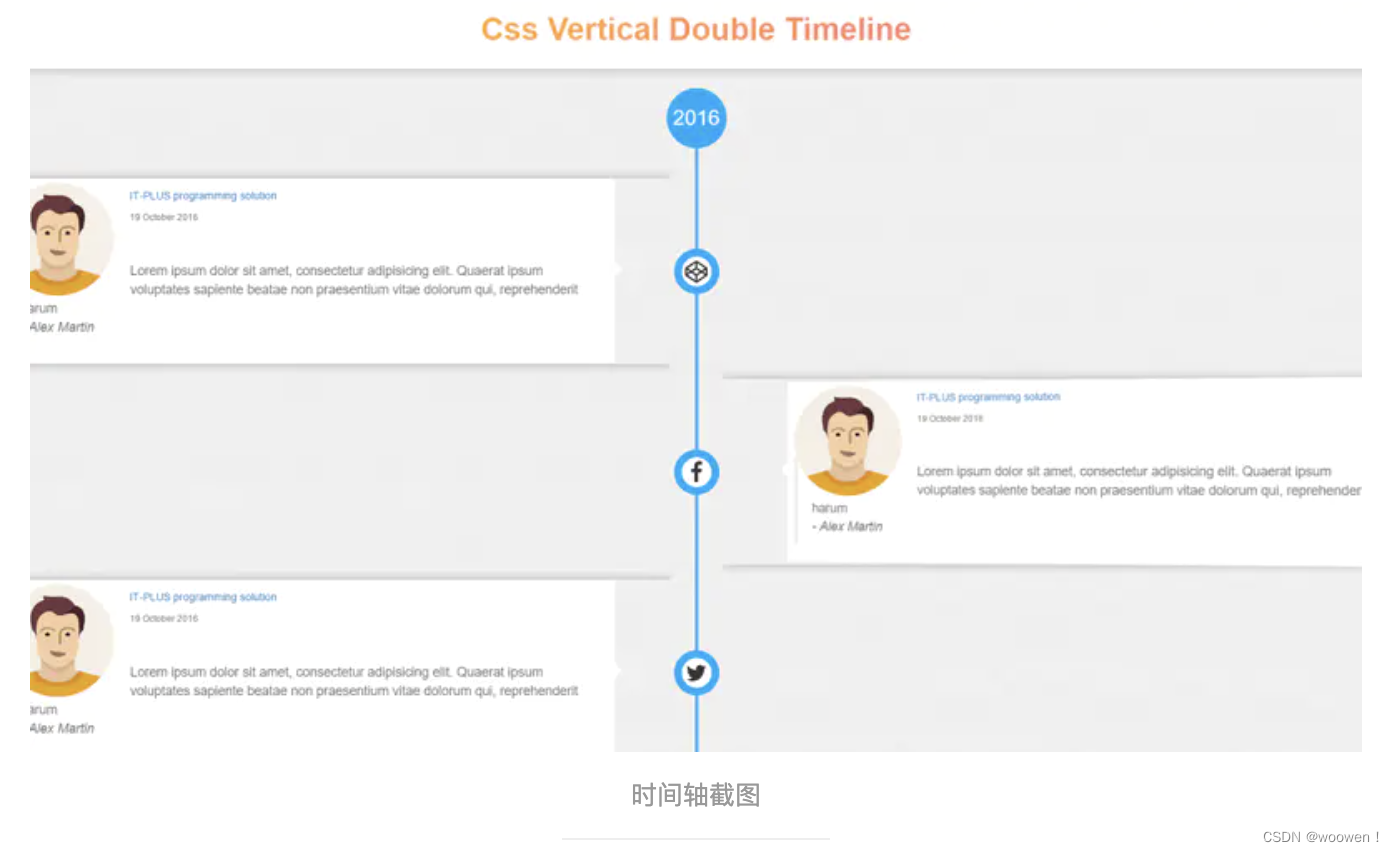 51款纯CSS时间轴设计-CSDN博客