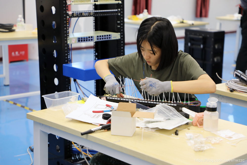 2021年武汉市第二十二届职业技能大赛信息网络布线赛项现场