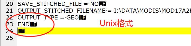 Unix换行符格式