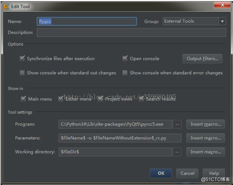 PyQt5+python3+pycharm开发环境配置