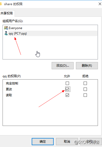 共享文件取NTFS与共享设置交集