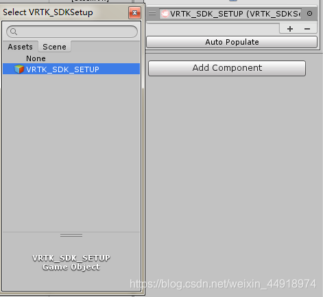 选中刚才配置好的VRTK_SDK_SETUP