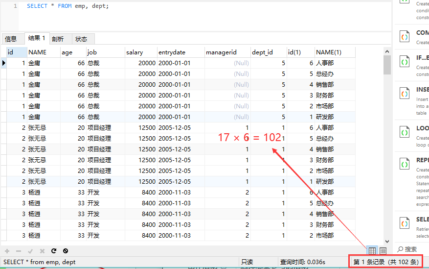MySQL数据库总结 之 多表查询_mysql多表查询-CSDN博客