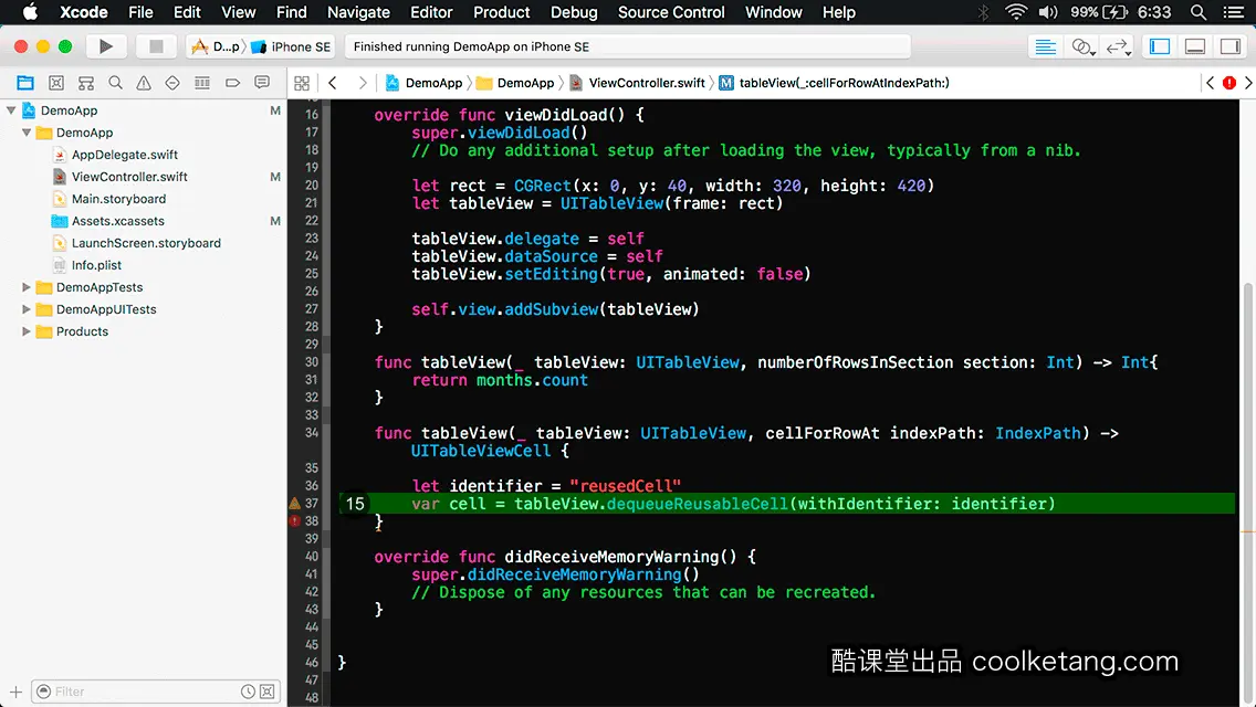 互动教程 for Xcode9 & Swift4-酷课堂