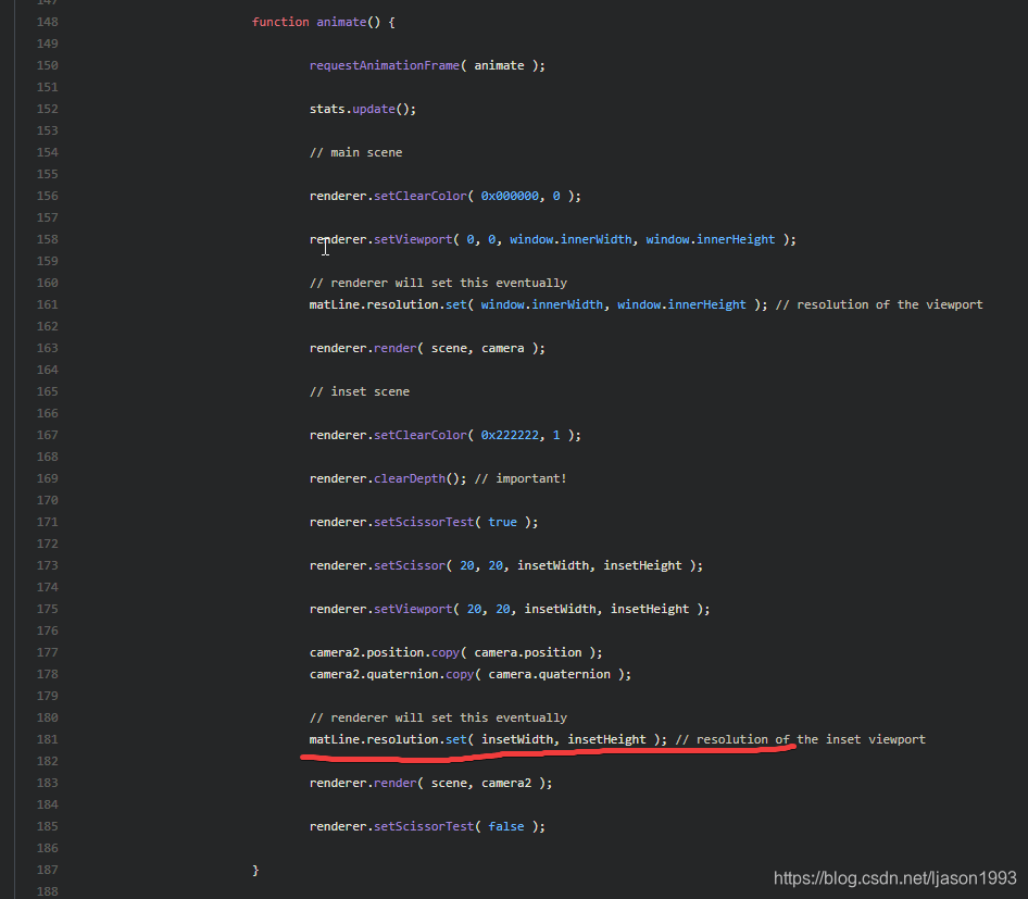 关于 ThreeJS 线宽 lineWidth 无法正常显示 太大 需要缩小 窗口缩放会影响线粗细 等问题_three.js fatline ...