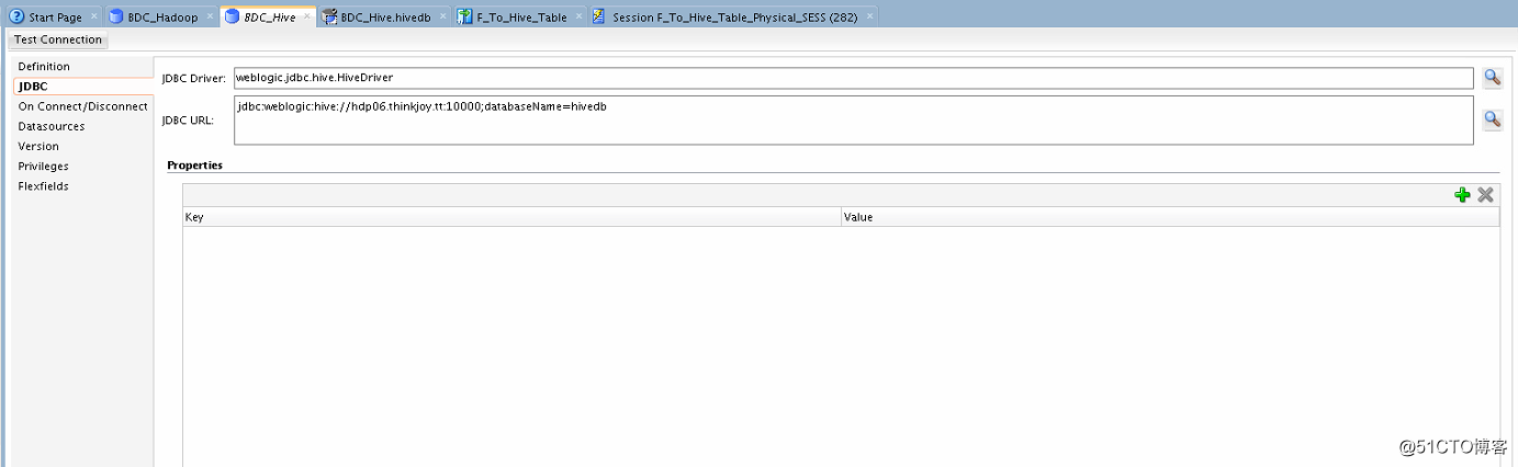 Configuring Oracle Data Integrator for Cloudera