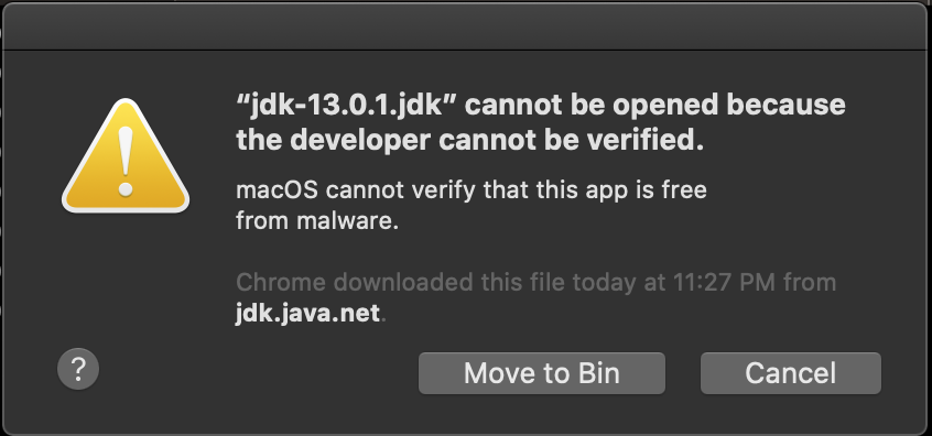 Jdk13 Macos Verify Error