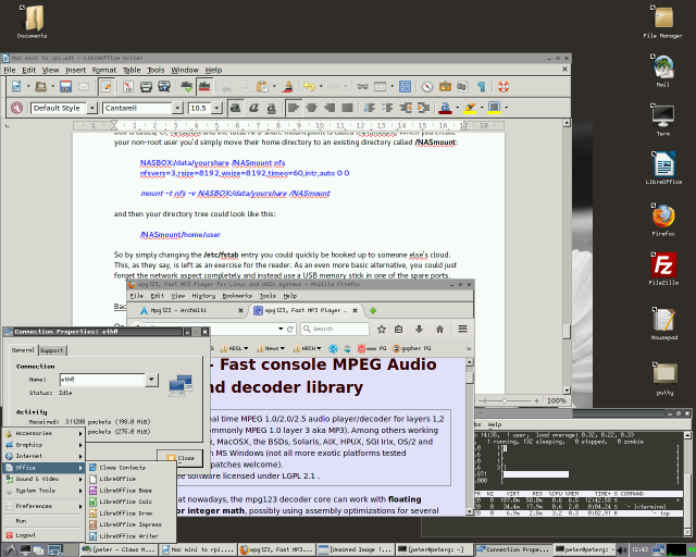 Raspberry Pi GUI desktop environment