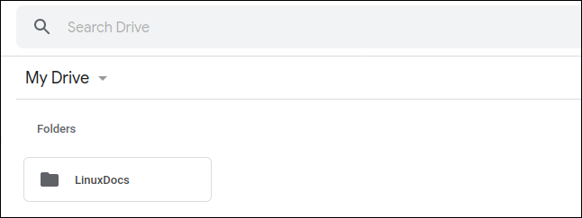 LinuxDocs folder in Google Drive