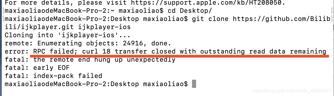 fatal: unable to access ‘https: jacky ’: recv ... ijkplayer下载、打包 framework 和 https 支持-CSDN博客