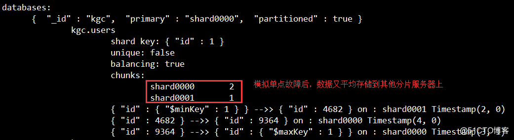 MongoDB分片群集（实现分片服务启用、分片服务管理、单点故障模拟）