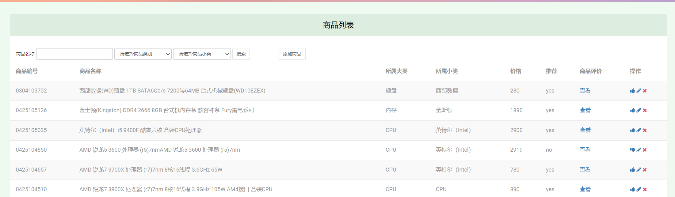 管理员-商品管理