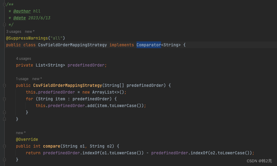 java OpenCSV自定义列标题和列位置_java opencsv 自定义列表标题和位置CSDN博客