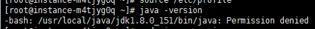 /usr/local/java/jdk1.8.0_151/bin/java: Permission denied