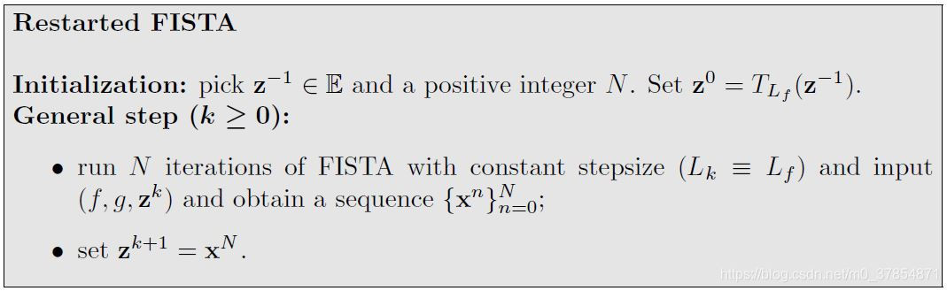 Fista Algorithm Flow Chart First Order Methods in Optimization Ch10. The Proximal Gradient Method ...