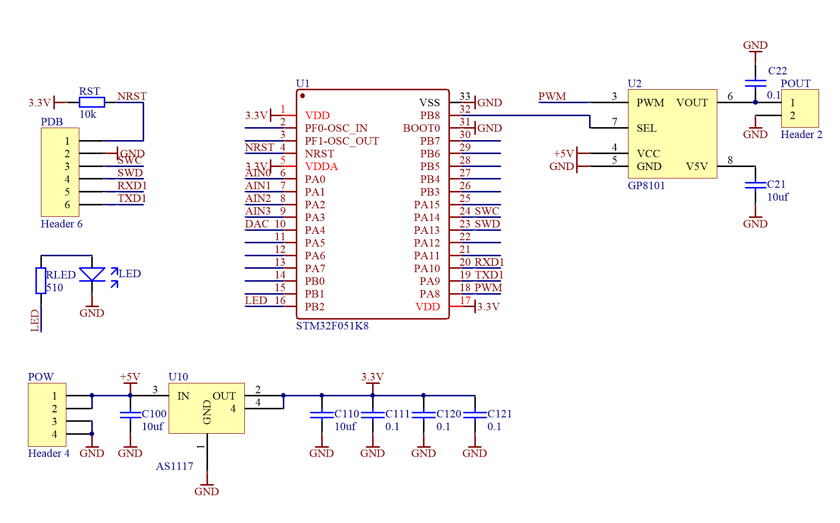 2.1 测试电路原理图