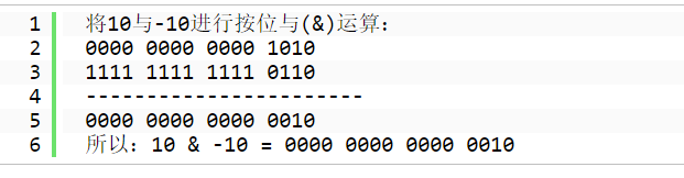 按位与&