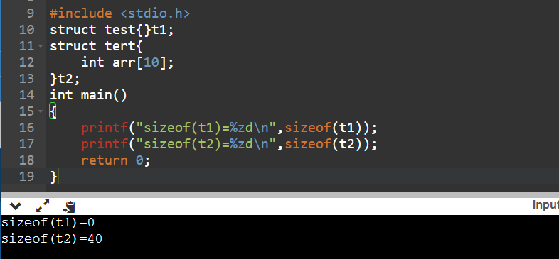 结构体声明与与定义